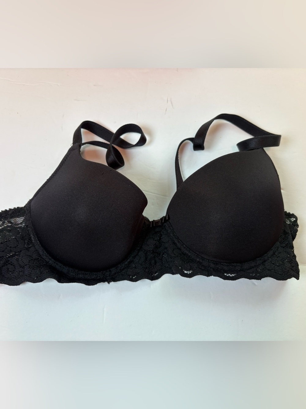 Lily Of France Bra Black Lace 36A